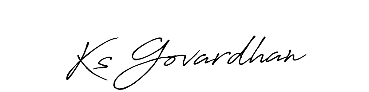 The best way (Antro_Vectra_Bolder) to make a short signature is to pick only two or three words in your name. The name Ks Govardhan include a total of six letters. For converting this name. Ks Govardhan signature style 7 images and pictures png