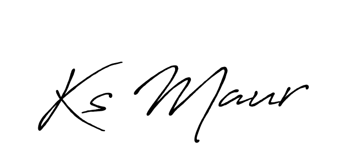 Similarly Antro_Vectra_Bolder is the best handwritten signature design. Signature creator online .You can use it as an online autograph creator for name Ks Maur. Ks Maur signature style 7 images and pictures png