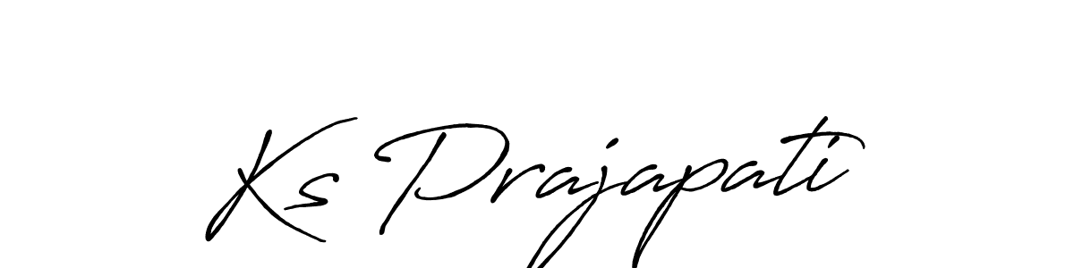 This is the best signature style for the Ks Prajapati name. Also you like these signature font (Antro_Vectra_Bolder). Mix name signature. Ks Prajapati signature style 7 images and pictures png