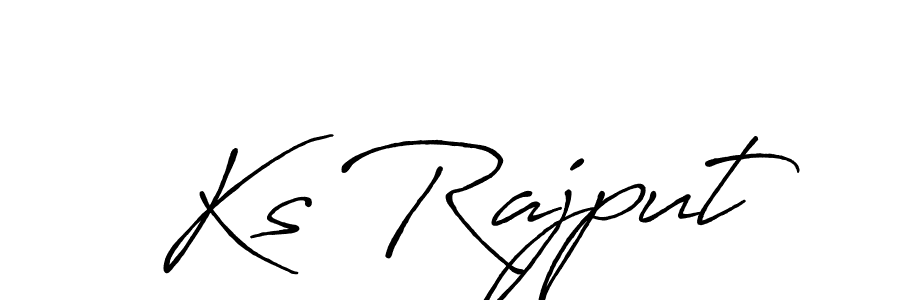 Ks Rajput stylish signature style. Best Handwritten Sign (Antro_Vectra_Bolder) for my name. Handwritten Signature Collection Ideas for my name Ks Rajput. Ks Rajput signature style 7 images and pictures png