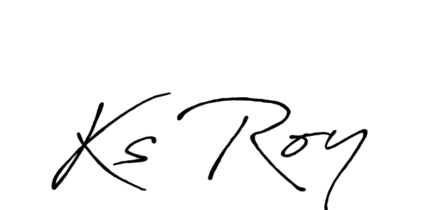 Also You can easily find your signature by using the search form. We will create Ks Roy name handwritten signature images for you free of cost using Antro_Vectra_Bolder sign style. Ks Roy signature style 7 images and pictures png