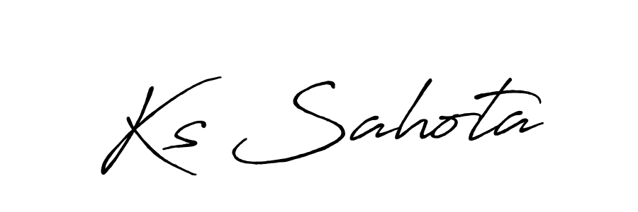The best way (Antro_Vectra_Bolder) to make a short signature is to pick only two or three words in your name. The name Ks Sahota include a total of six letters. For converting this name. Ks Sahota signature style 7 images and pictures png