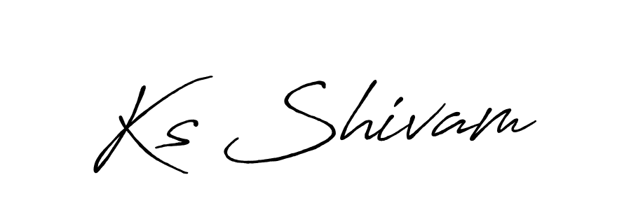 The best way (Antro_Vectra_Bolder) to make a short signature is to pick only two or three words in your name. The name Ks Shivam include a total of six letters. For converting this name. Ks Shivam signature style 7 images and pictures png