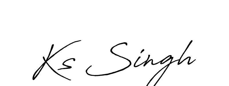 How to Draw Ks Singh signature style? Antro_Vectra_Bolder is a latest design signature styles for name Ks Singh. Ks Singh signature style 7 images and pictures png