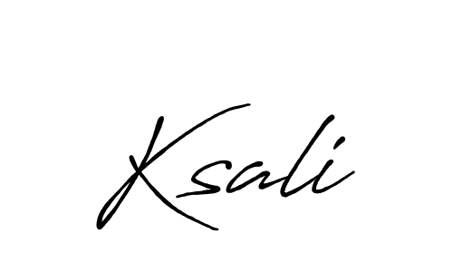 You should practise on your own different ways (Antro_Vectra_Bolder) to write your name (Ksali) in signature. don't let someone else do it for you. Ksali signature style 7 images and pictures png