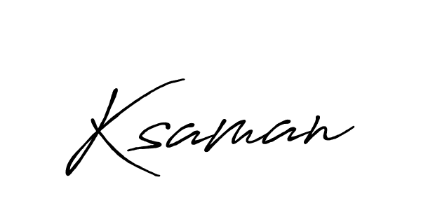 It looks lik you need a new signature style for name Ksaman. Design unique handwritten (Antro_Vectra_Bolder) signature with our free signature maker in just a few clicks. Ksaman signature style 7 images and pictures png
