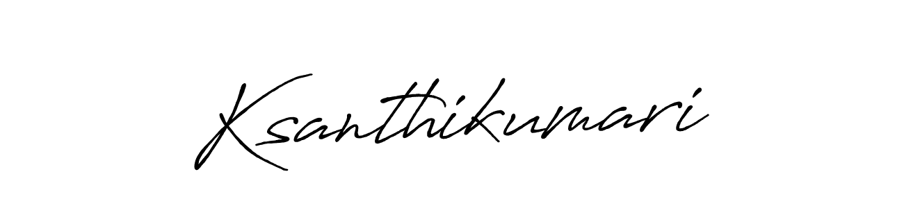 How to make Ksanthikumari signature? Antro_Vectra_Bolder is a professional autograph style. Create handwritten signature for Ksanthikumari name. Ksanthikumari signature style 7 images and pictures png