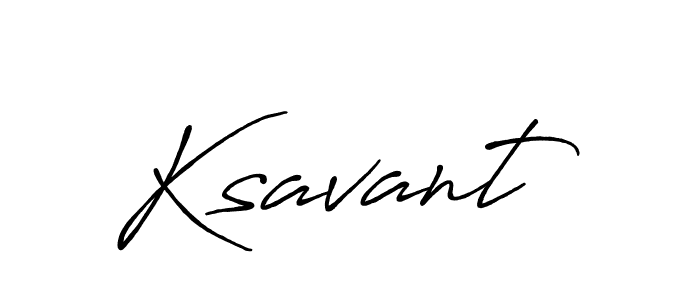 Use a signature maker to create a handwritten signature online. With this signature software, you can design (Antro_Vectra_Bolder) your own signature for name Ksavant. Ksavant signature style 7 images and pictures png