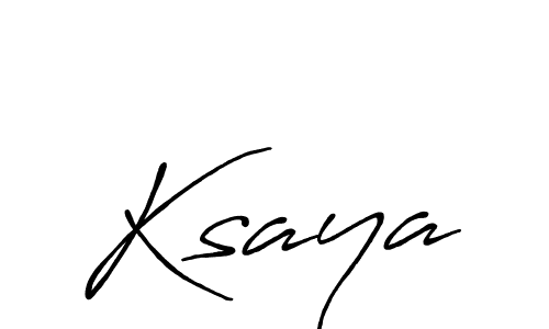 Also we have Ksaya name is the best signature style. Create professional handwritten signature collection using Antro_Vectra_Bolder autograph style. Ksaya signature style 7 images and pictures png