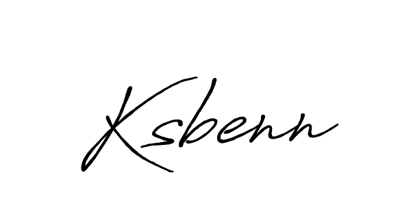 Create a beautiful signature design for name Ksbenn. With this signature (Antro_Vectra_Bolder) fonts, you can make a handwritten signature for free. Ksbenn signature style 7 images and pictures png