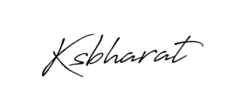 How to make Ksbharat name signature. Use Antro_Vectra_Bolder style for creating short signs online. This is the latest handwritten sign. Ksbharat signature style 7 images and pictures png