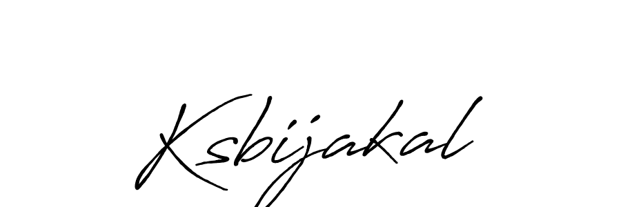 Also we have Ksbijakal name is the best signature style. Create professional handwritten signature collection using Antro_Vectra_Bolder autograph style. Ksbijakal signature style 7 images and pictures png