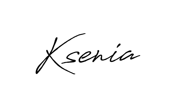 Create a beautiful signature design for name Ksenia. With this signature (Antro_Vectra_Bolder) fonts, you can make a handwritten signature for free. Ksenia signature style 7 images and pictures png