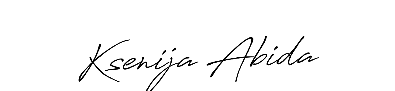 Design your own signature with our free online signature maker. With this signature software, you can create a handwritten (Antro_Vectra_Bolder) signature for name Ksenija Abida. Ksenija Abida signature style 7 images and pictures png