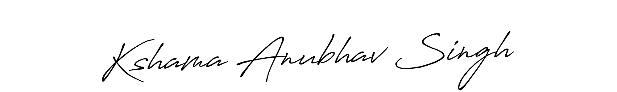 It looks lik you need a new signature style for name Kshama Anubhav Singh. Design unique handwritten (Antro_Vectra_Bolder) signature with our free signature maker in just a few clicks. Kshama Anubhav Singh signature style 7 images and pictures png