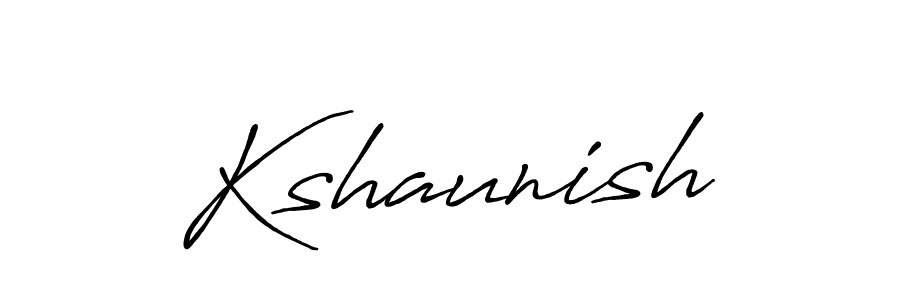 Design your own signature with our free online signature maker. With this signature software, you can create a handwritten (Antro_Vectra_Bolder) signature for name Kshaunish. Kshaunish signature style 7 images and pictures png