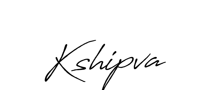 Create a beautiful signature design for name Kshipva. With this signature (Antro_Vectra_Bolder) fonts, you can make a handwritten signature for free. Kshipva signature style 7 images and pictures png