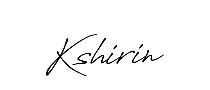 Design your own signature with our free online signature maker. With this signature software, you can create a handwritten (Antro_Vectra_Bolder) signature for name Kshirin. Kshirin signature style 7 images and pictures png