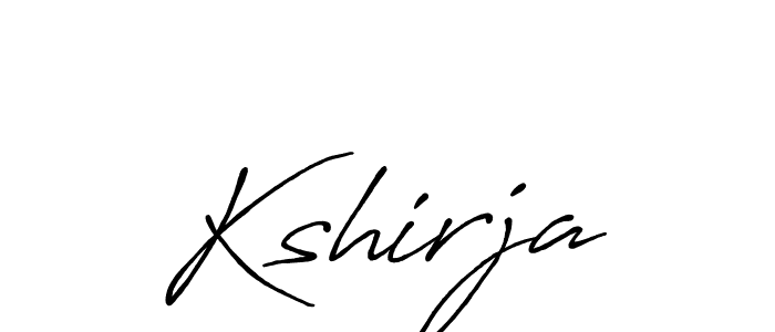 Make a beautiful signature design for name Kshirja. With this signature (Antro_Vectra_Bolder) style, you can create a handwritten signature for free. Kshirja signature style 7 images and pictures png