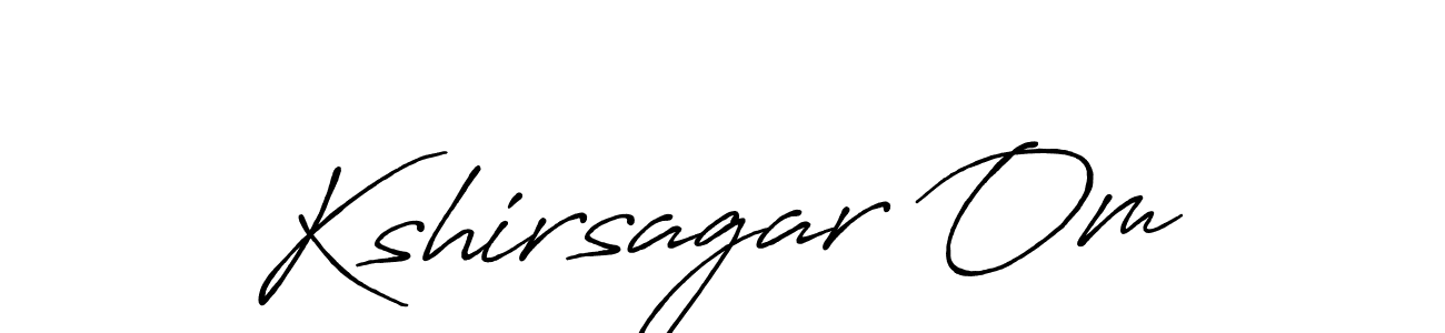 Kshirsagar Om stylish signature style. Best Handwritten Sign (Antro_Vectra_Bolder) for my name. Handwritten Signature Collection Ideas for my name Kshirsagar Om. Kshirsagar Om signature style 7 images and pictures png