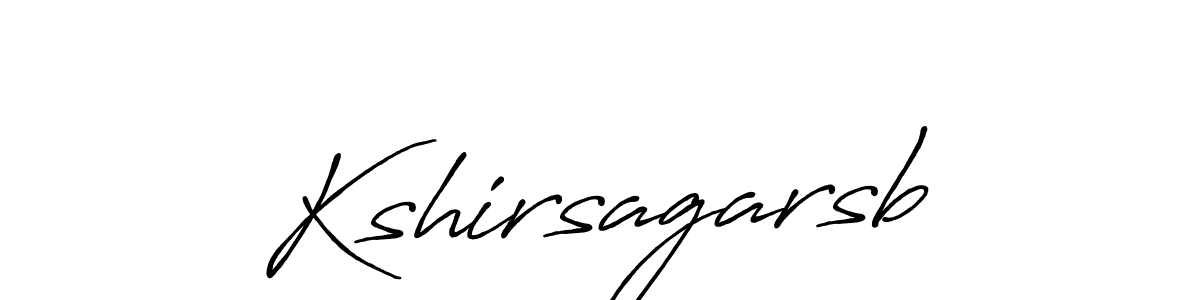 Use a signature maker to create a handwritten signature online. With this signature software, you can design (Antro_Vectra_Bolder) your own signature for name Kshirsagarsb. Kshirsagarsb signature style 7 images and pictures png