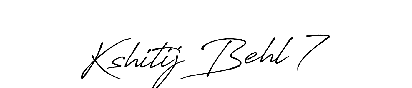 How to make Kshitij Behl 7 signature? Antro_Vectra_Bolder is a professional autograph style. Create handwritten signature for Kshitij Behl 7 name. Kshitij Behl 7 signature style 7 images and pictures png