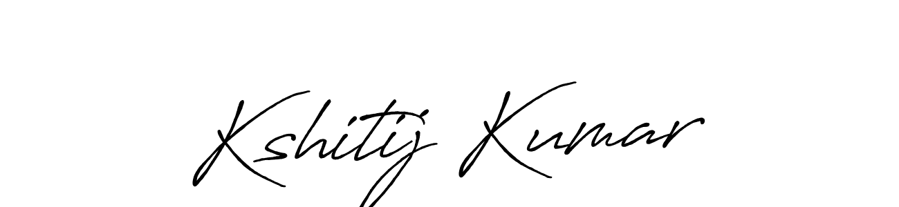 Design your own signature with our free online signature maker. With this signature software, you can create a handwritten (Antro_Vectra_Bolder) signature for name Kshitij Kumar. Kshitij Kumar signature style 7 images and pictures png