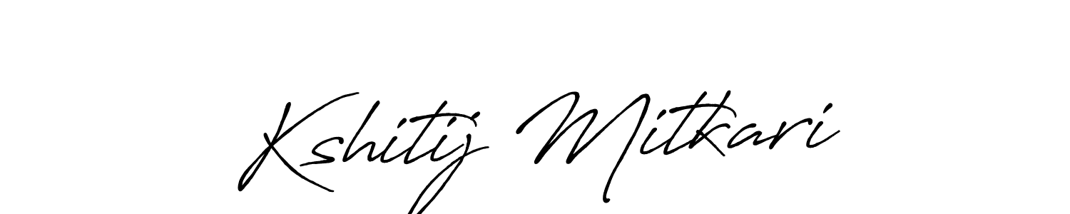 Kshitij Mitkari stylish signature style. Best Handwritten Sign (Antro_Vectra_Bolder) for my name. Handwritten Signature Collection Ideas for my name Kshitij Mitkari. Kshitij Mitkari signature style 7 images and pictures png