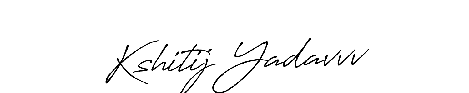 It looks lik you need a new signature style for name Kshitij Yadavvv. Design unique handwritten (Antro_Vectra_Bolder) signature with our free signature maker in just a few clicks. Kshitij Yadavvv signature style 7 images and pictures png