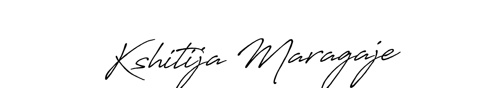 Make a beautiful signature design for name Kshitija Maragaje. With this signature (Antro_Vectra_Bolder) style, you can create a handwritten signature for free. Kshitija Maragaje signature style 7 images and pictures png