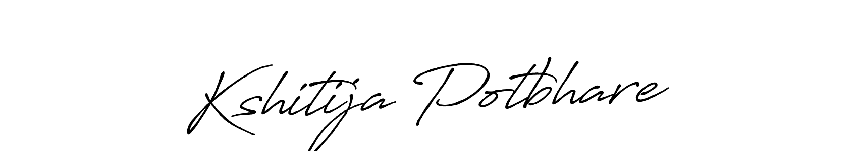 How to make Kshitija Potbhare signature? Antro_Vectra_Bolder is a professional autograph style. Create handwritten signature for Kshitija Potbhare name. Kshitija Potbhare signature style 7 images and pictures png