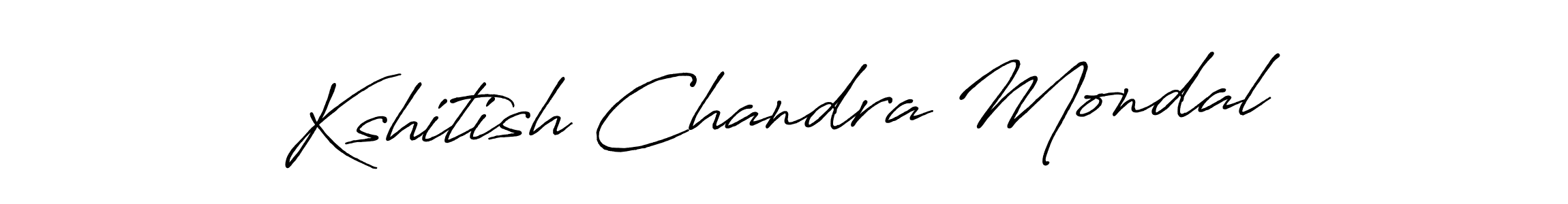 Design your own signature with our free online signature maker. With this signature software, you can create a handwritten (Antro_Vectra_Bolder) signature for name Kshitish Chandra Mondal. Kshitish Chandra Mondal signature style 7 images and pictures png