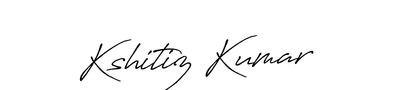 Antro_Vectra_Bolder is a professional signature style that is perfect for those who want to add a touch of class to their signature. It is also a great choice for those who want to make their signature more unique. Get Kshitiz Kumar name to fancy signature for free. Kshitiz Kumar signature style 7 images and pictures png