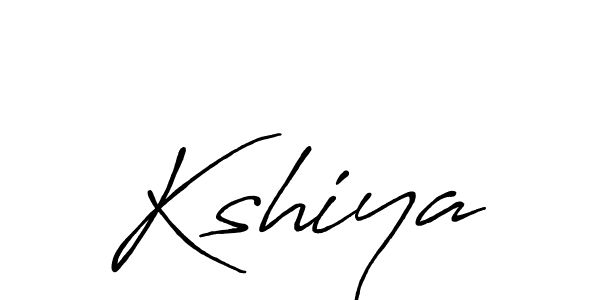 Create a beautiful signature design for name Kshiya. With this signature (Antro_Vectra_Bolder) fonts, you can make a handwritten signature for free. Kshiya signature style 7 images and pictures png
