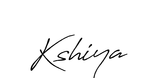 Create a beautiful signature design for name Kshiya. With this signature (Antro_Vectra_Bolder) fonts, you can make a handwritten signature for free. Kshiya signature style 7 images and pictures png