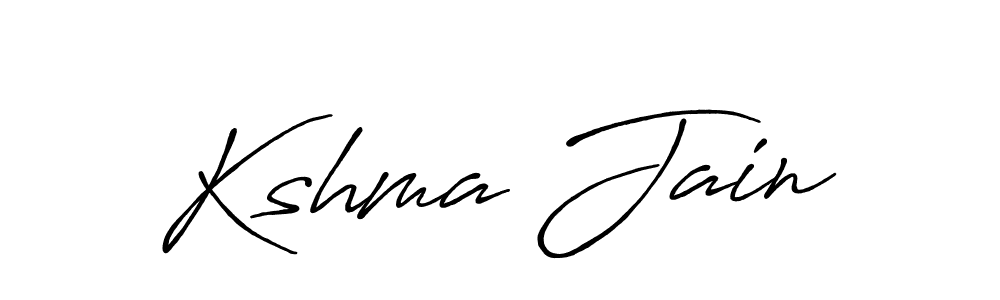 Also we have Kshma Jain name is the best signature style. Create professional handwritten signature collection using Antro_Vectra_Bolder autograph style. Kshma Jain signature style 7 images and pictures png