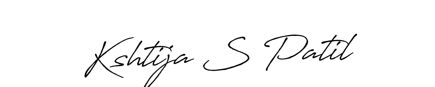 Design your own signature with our free online signature maker. With this signature software, you can create a handwritten (Antro_Vectra_Bolder) signature for name Kshtija S Patil. Kshtija S Patil signature style 7 images and pictures png
