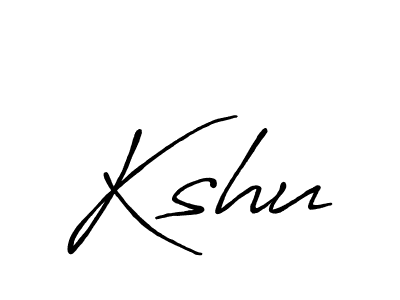How to make Kshu name signature. Use Antro_Vectra_Bolder style for creating short signs online. This is the latest handwritten sign. Kshu signature style 7 images and pictures png