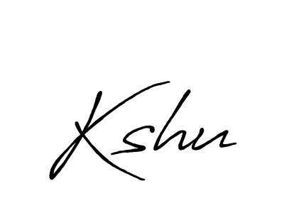 Design your own signature with our free online signature maker. With this signature software, you can create a handwritten (Antro_Vectra_Bolder) signature for name Kshu. Kshu signature style 7 images and pictures png