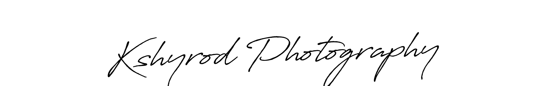 Kshyrod Photography stylish signature style. Best Handwritten Sign (Antro_Vectra_Bolder) for my name. Handwritten Signature Collection Ideas for my name Kshyrod Photography. Kshyrod Photography signature style 7 images and pictures png