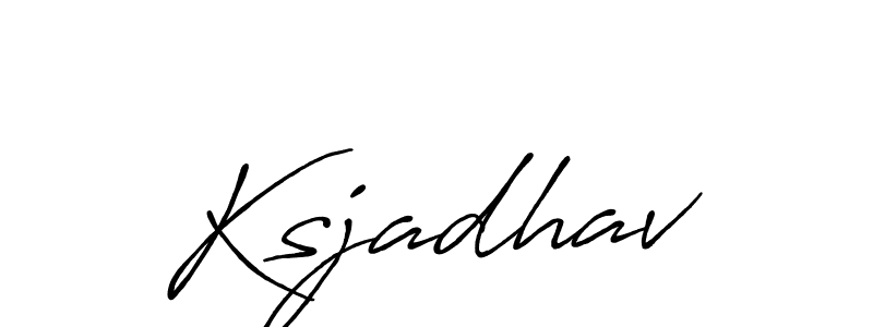 How to make Ksjadhav signature? Antro_Vectra_Bolder is a professional autograph style. Create handwritten signature for Ksjadhav name. Ksjadhav signature style 7 images and pictures png