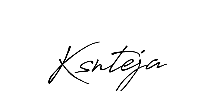 Make a beautiful signature design for name Ksnteja. Use this online signature maker to create a handwritten signature for free. Ksnteja signature style 7 images and pictures png