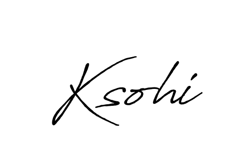 The best way (Antro_Vectra_Bolder) to make a short signature is to pick only two or three words in your name. The name Ksohi include a total of six letters. For converting this name. Ksohi signature style 7 images and pictures png