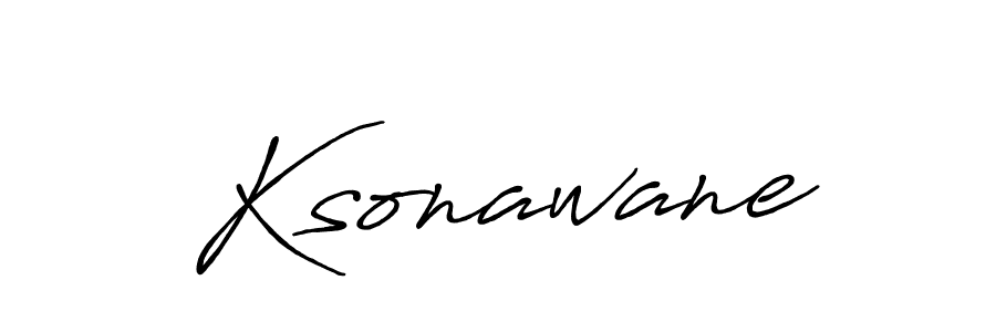 How to make Ksonawane name signature. Use Antro_Vectra_Bolder style for creating short signs online. This is the latest handwritten sign. Ksonawane signature style 7 images and pictures png