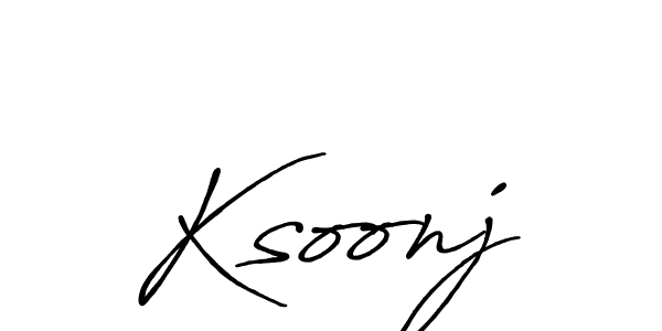 if you are searching for the best signature style for your name Ksoonj. so please give up your signature search. here we have designed multiple signature styles  using Antro_Vectra_Bolder. Ksoonj signature style 7 images and pictures png