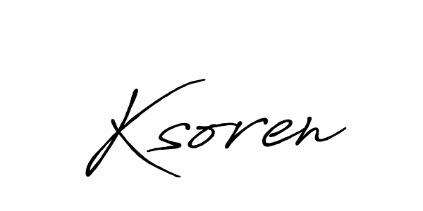 Design your own signature with our free online signature maker. With this signature software, you can create a handwritten (Antro_Vectra_Bolder) signature for name Ksoren. Ksoren signature style 7 images and pictures png