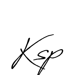 Make a beautiful signature design for name Ksp. With this signature (Antro_Vectra_Bolder) style, you can create a handwritten signature for free. Ksp signature style 7 images and pictures png