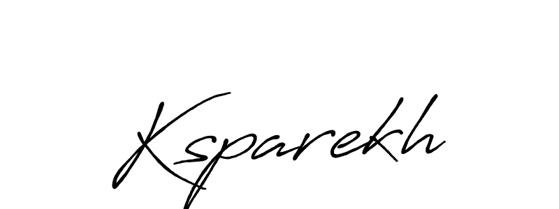 How to make Ksparekh name signature. Use Antro_Vectra_Bolder style for creating short signs online. This is the latest handwritten sign. Ksparekh signature style 7 images and pictures png