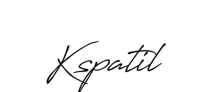 Also we have Kspatil name is the best signature style. Create professional handwritten signature collection using Antro_Vectra_Bolder autograph style. Kspatil signature style 7 images and pictures png