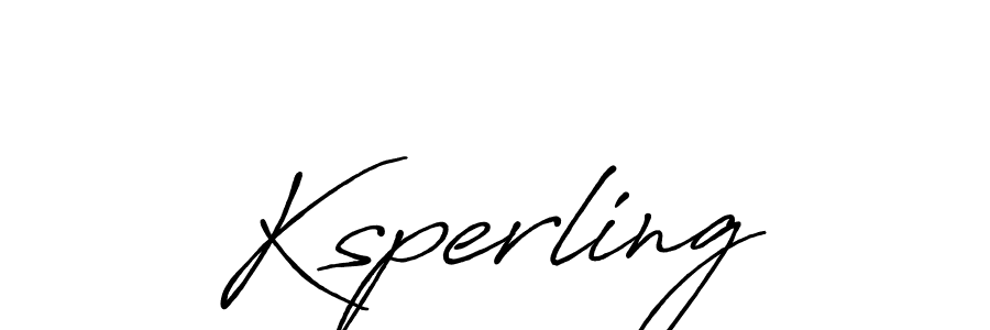 Design your own signature with our free online signature maker. With this signature software, you can create a handwritten (Antro_Vectra_Bolder) signature for name Ksperling. Ksperling signature style 7 images and pictures png